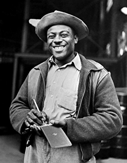 WILSON DAM, 1942. Lincoln Johnson, a foreman employed by the Tennessee Valley Authority WILSON DAM, 1942. Lincoln Johnson, a foreman employed by the Tennessee Valley Authority