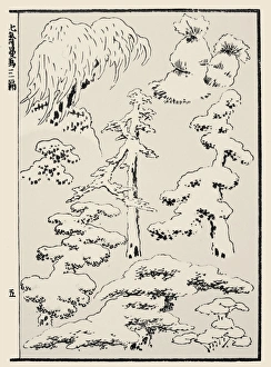 Woodblock print, 1816, from the Manga of Katsushika Hokusai Woodblock print, 1816, from the Manga of Katsushika Hokusai