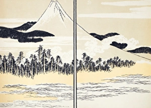 Woodblock print from the Manga of Katsushika Hokusai, 1816 Woodblock print from the Manga of Katsushika Hokusai, 1816