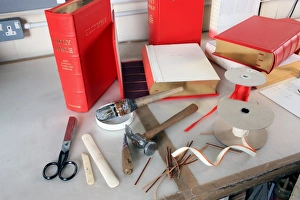 Images Dated 2011 February: Print of Bookbinders Bibles bound at Ludlow