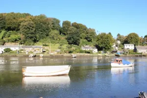 Autumn Print of Lerryn Village in Cornwall