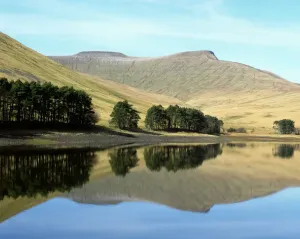 Neuadd Reservoir Reflection Print from the Brecon Beacons