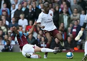 Images Dated 1st October 2007: Abou Diaby (Arsenal) Lucas Neill (West Ham)