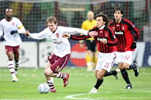 Alex Hleb (Arsenal) Andrea Pirlo (Milan) Alex Hleb (Arsenal) Andrea Pirlo (Milan)