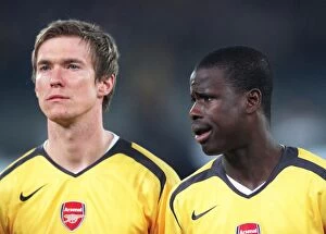 Images Dated 6th April 2006: Alex Hleb and Emmanuel Eboue (Arsenal). Juventus 0: 0 Arsenal