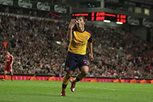 Andrey Arshavin celebrates scoring the 4th Arsenal goal Andrey Arshavin celebrates scoring the 4th Arsenal goal