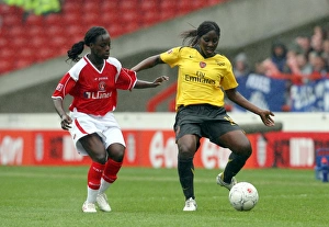 Anita Asante (Arsenal) Eniola Aluko (Charlton) Anita Asante (Arsenal) Eniola Aluko (Charlton)