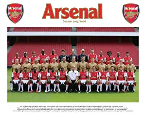 Arsenal 1st Team Squad 2007/8 Print