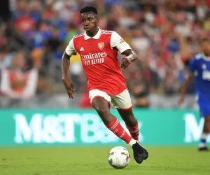 Arsenal FC Print: Eddie Nketiah Shines in Pre-Season Win