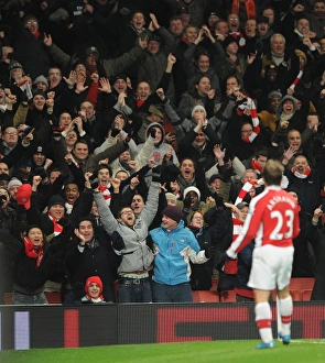 Arsenal fans celebrate the 4th goal score by Andrey Arshavin. Arsenal 4 Arsenal fans celebrate the 4th goal score by Andrey Arshavin. Arsenal 4
