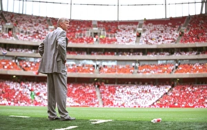 Arsene Wenger the Arsenal Manager at the edge of his technical area Arsene Wenger the Arsenal Manager at the edge of his technical area