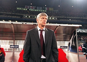 Arsene Wenger the Arsenal Manager before the match. Juventus 0:0 Arsenal Arsene Wenger the Arsenal Manager before the match. Juventus 0:0 Arsenal