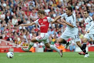Images Dated 10th September 2011: Arshavin's Strike: Arsenal vs Swansea City, 1-0 Premier League Victory