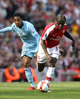 Bacary Sagna (Arsenal) Robinho (Man City) Bacary Sagna (Arsenal) Robinho (Man City)