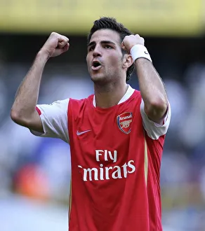 Cesc Fabregas (Arsenal) celebrates after his goal Cesc Fabregas (Arsenal) celebrates after his goal