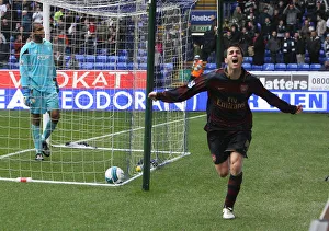Cesc Fabregas celebrates scoring the 3rd Arsenal goal Cesc Fabregas celebrates scoring the 3rd Arsenal goal