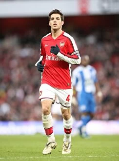 Images Dated 6th December 2008: Cesc Fabregas: Leading Arsenal to Victory, 1:0 over Wigan, Barclays Premier League