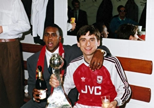 David Rocastle and Alan Smith celebrate winning the League Championship David Rocastle and Alan Smith celebrate winning the League Championship