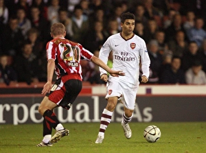 Eduardo (Arsenal) Chris Armstrong (Sheff) Eduardo (Arsenal) Chris Armstrong (Sheff)