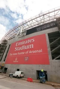 Print of Emirates Stadium Construction Progress, London 2005
