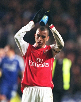 Gilberto (Arsenal) claps the fans at the end of the match Gilberto (Arsenal) claps the fans at the end of the match