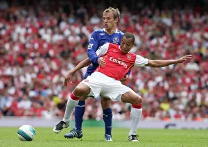 Gilberto (Arsenal) Phil Neville (Everton) Gilberto (Arsenal) Phil Neville (Everton)