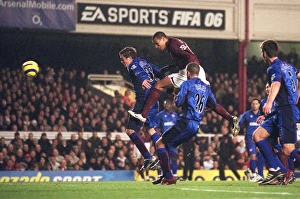 Gilberto scores Arsenals 5th goal under pressure from Andrew Taylor (Middlesbrough) Gilberto scores Arsenals 5th goal under pressure from Andrew Taylor (Middlesbrough)