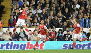 Henri Lansbury celebrates scoring the 1st Arsenal goal with Kieran Gibbs Henri Lansbury celebrates scoring the 1st Arsenal goal with Kieran Gibbs
