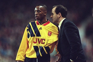 Ian Wright and Arsenal Manager George Graham Ian Wright and Arsenal Manager George Graham