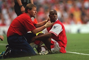 Ian Wright (Arsenal) and Physio Gary Lewin Ian Wright (Arsenal) and Physio Gary Lewin