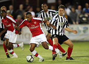 Jay Simpson turns Mark Nisbet (Maidenhead) on his way to scoring Arsenals 3rd goal Jay Simpson turns Mark Nisbet (Maidenhead) on his way to scoring Arsenals 3rd goal