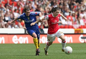 Karen Carney (Arsenal) Alex Culvin (Leeds) Karen Carney (Arsenal) Alex Culvin (Leeds)