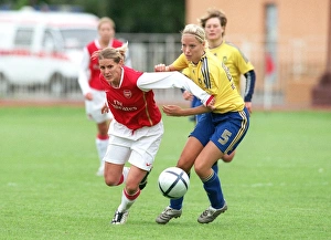Kelly Smith (Arsenal) Malene Olsen (Brondby) Kelly Smith (Arsenal) Malene Olsen (Brondby)