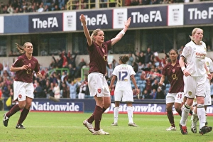 Kelly Smith celebarets scoring Arsenals 4th goal from the penalty spot Kelly Smith celebarets scoring Arsenals 4th goal from the penalty spot