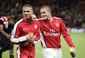 Kieran Gibbs and Henri Lasnbury (Arsenal) Kieran Gibbs and Henri Lasnbury (Arsenal)