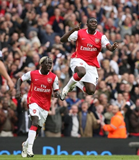 Kolo Toure celebrates scoring the 1st Arsenal goal Kolo Toure celebrates scoring the 1st Arsenal goal