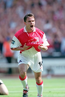 Marc Overmars celebrates scoring Arsenals 1st Goal. Arsenal v Newcastle United Marc Overmars celebrates scoring Arsenals 1st Goal. Arsenal v Newcastle United