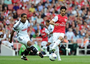 Mikel Arteta (Arsenal) Ashley Williams (Swansea). Arsenal 1:0 Swansea City Mikel Arteta (Arsenal) Ashley Williams (Swansea). Arsenal 1:0 Swansea City