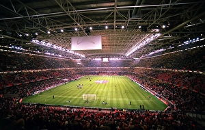 The Millennium Stadium with the roof closed before the match The Millennium Stadium with the roof closed before the match