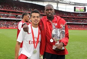 Images Dated 1st August 2010: Nico Yennaris and Jay Thomas (Arsenal). Arsenal 3: 2 Celtic. Emirates Cup Pre Season