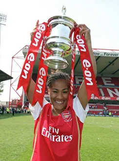 Rachel Yankey (Arsenal) with the FA Cup Trophy Rachel Yankey (Arsenal) with the FA Cup Trophy