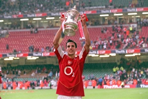 Robin van Persie (Arsenal) with the FA Cup Trophy Robin van Persie (Arsenal) with the FA Cup Trophy