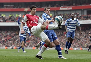 Robin van Persie (Arsenal) Graeme Murty (Reading) Robin van Persie (Arsenal) Graeme Murty (Reading)