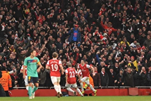 Robin van Persie celebrates scoring the 1st Arsenal goal. Arsenal 2:1 Barcelona Robin van Persie celebrates scoring the 1st Arsenal goal. Arsenal 2:1 Barcelona