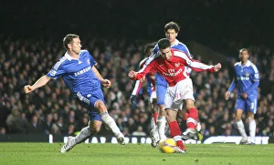 Robin van Persie shoots past Frank Lampard to score Robin van Persie shoots past Frank Lampard to score