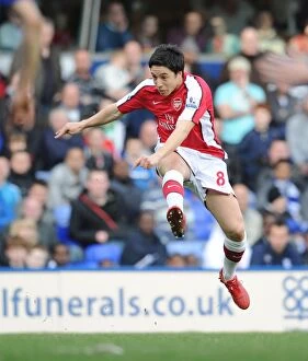 Images Dated 27th March 2010: Samir Nasri Scores Dramatic Equalizer Past Joe Hart in Birmingham Derby