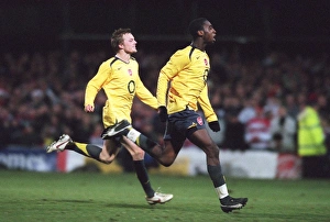Sebastian Larsson and Johan Djourou (Arsenal) celebrate winning the penalty shoot out Sebastian Larsson and Johan Djourou (Arsenal) celebrate winning the penalty shoot out