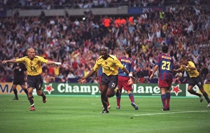 Sol Campbell celebrates scoring Arsenals goal with Freddie Ljungberg Sol Campbell celebrates scoring Arsenals goal with Freddie Ljungberg