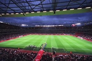 The teams walk out of the players tunnel The teams walk out of the players tunnel