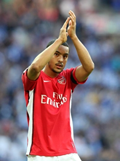 Theo Walcott (Arsenal) claps the fans after the match Theo Walcott (Arsenal) claps the fans after the match